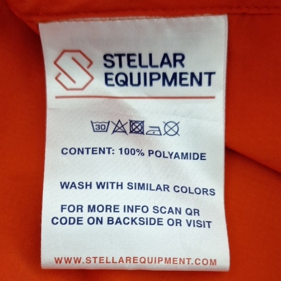 Stellar Equipment Men's Orange Gorpcore Full Zip Windbreaker Jacket 2.0 Size.M - Picture 11 of 15